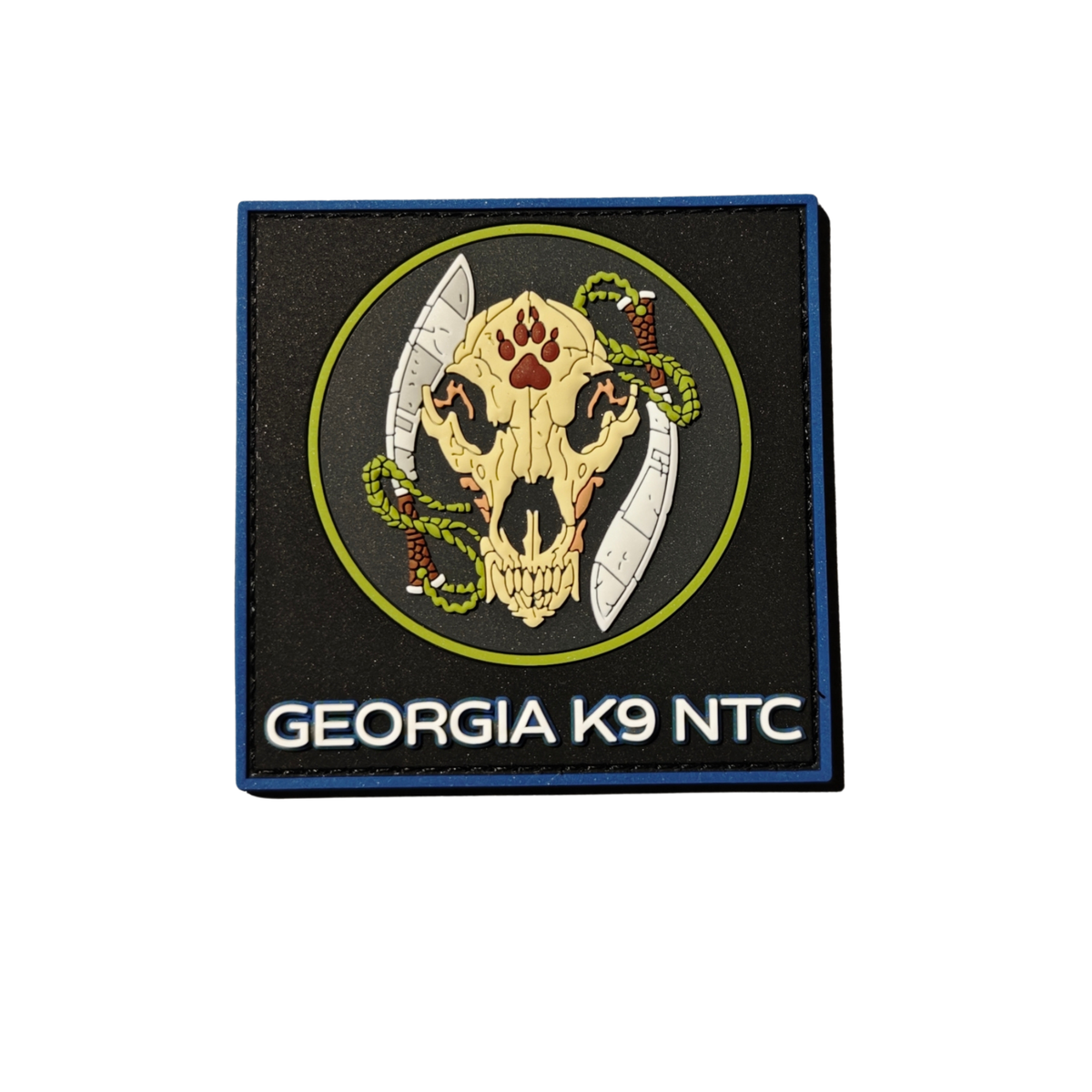 Badge PVC Georgia K9 NTC "Skull"